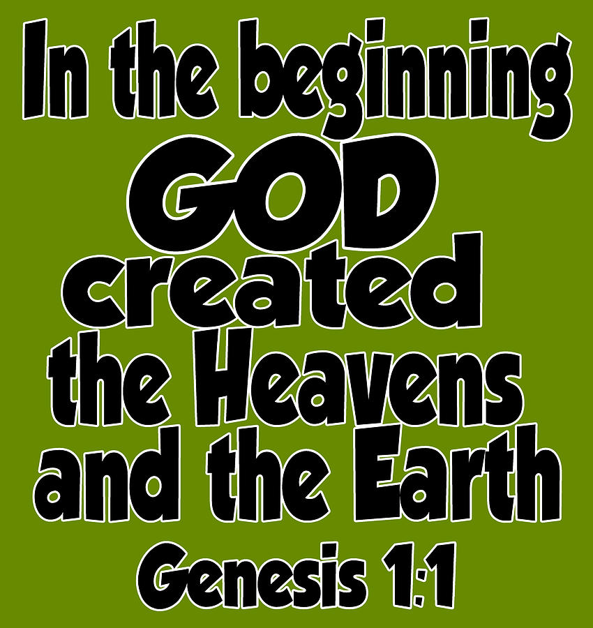 In The Beginning God Created The Heavens And The Earth Digital Art By