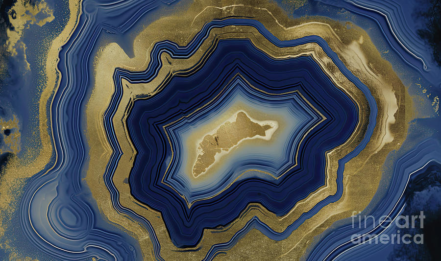 In The Blue Agate Painting