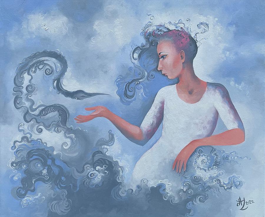 In The Clouds Painting By Anita Zotkina Fine Art America