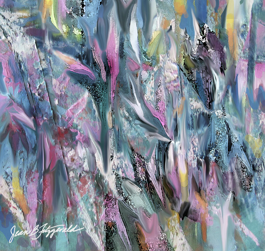 In The Flow Foliage Mixed Media