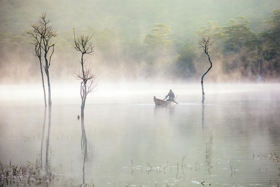 In The Fog Photograph by Khanh Bui Phu