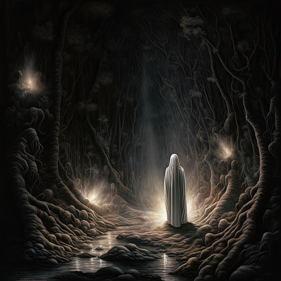 In the forest. Nightfall Digital Art by Rajiv Chopra In the forest. Nightfall Digital Art by Rajiv Chopra