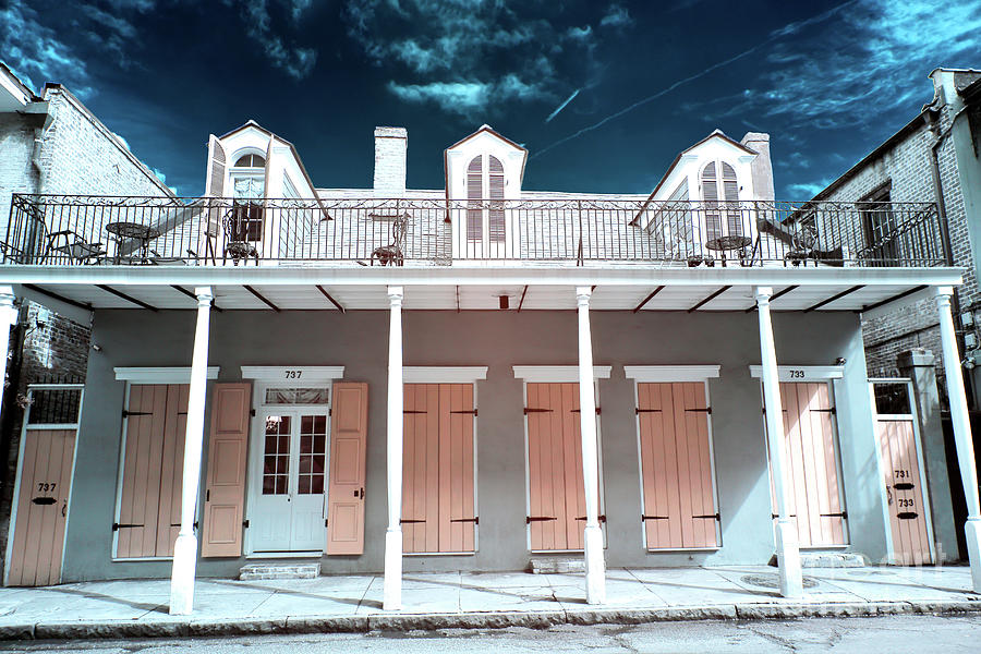 in the French Quarter New Orleans Infrared Photograph by John Rizzuto
