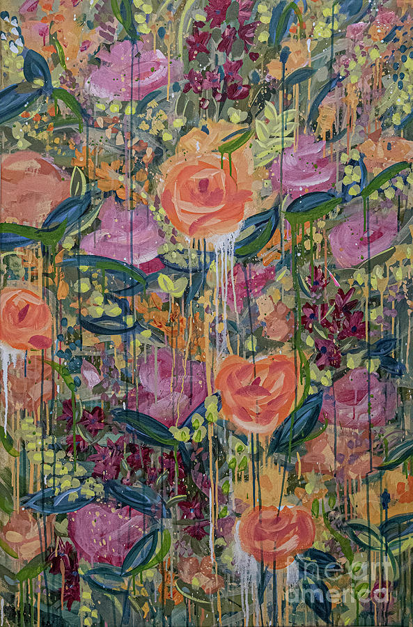 English Garden Painting - In The Garden by Amanda Armstrong English Garden Painting - In The Garden by Amanda Armstrong