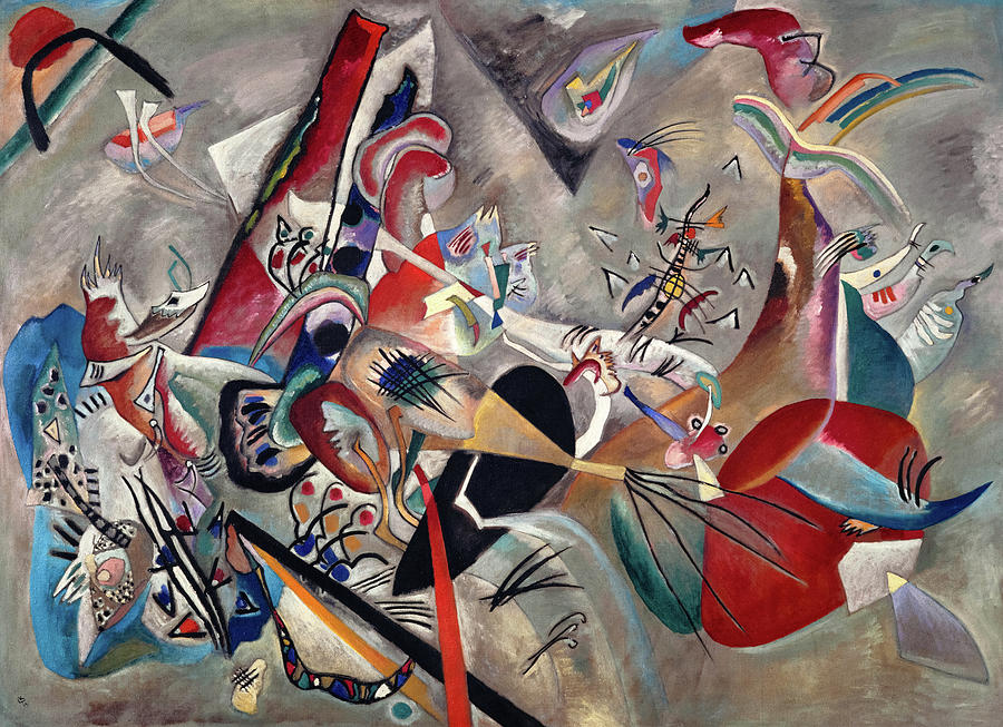 Wassily Kandinsky Painting - In the Grey, 1919 by Wassily Kandinsky