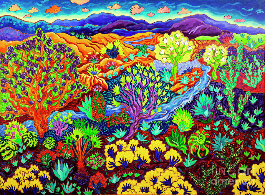 In the Heart of Spirit Land Painting by Cathy Carey