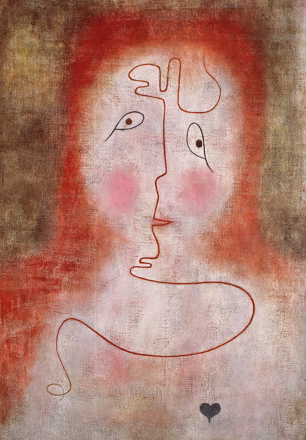 Paul Klee Painting - In the Magic Mirror by Paul Klee