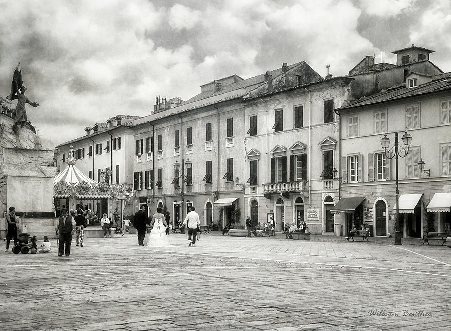 In the Piazza Photograph by William Beuther