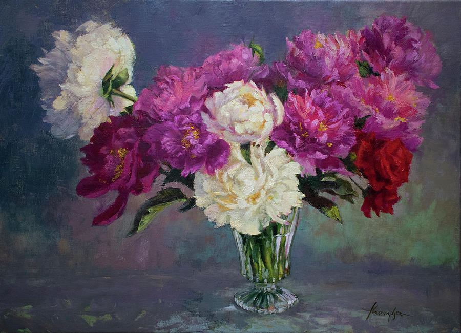 Flower Painting - In the Pink by Tracie Thompson