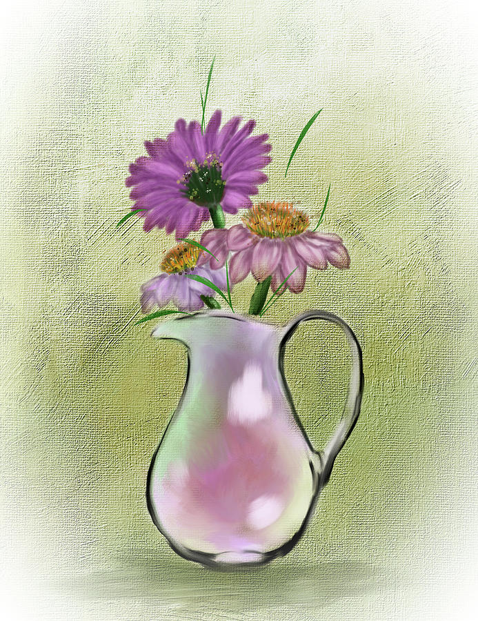 In the Pinks of Flowers Digital Art by Mary Timman