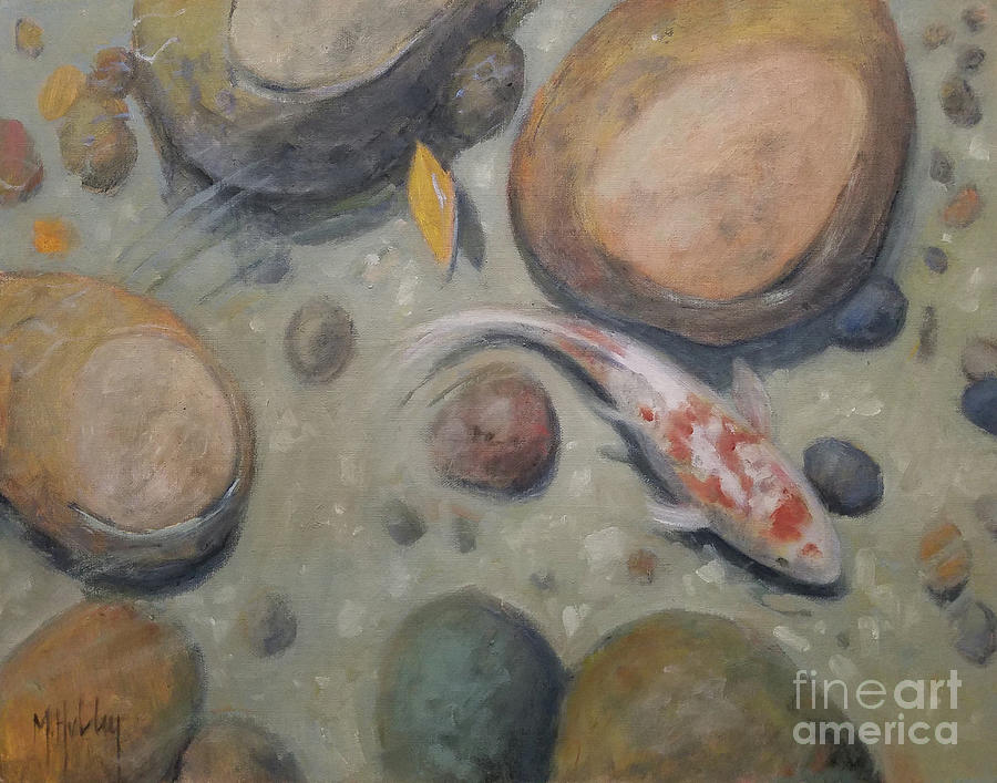 In the Pond Painting by Mary Hubley