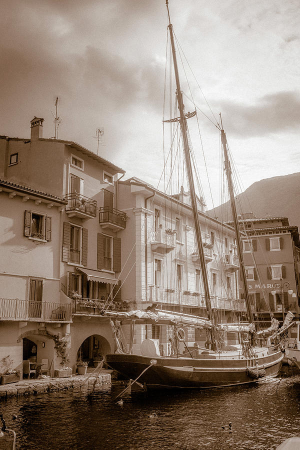 In the Port of Malcesine Photograph by W Chris Fooshee