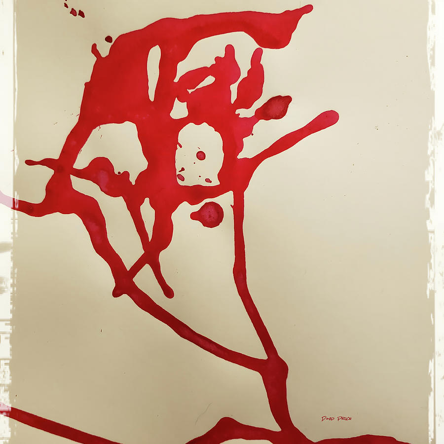 India Ink Painting - In The Red by David Price