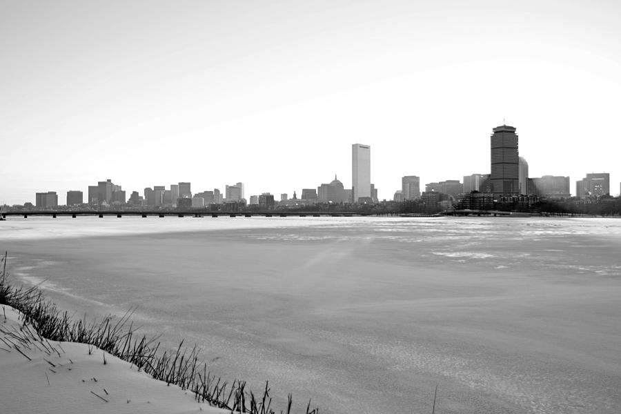 In the shadow of the Pru Black and White Photograph by Toby McGuire