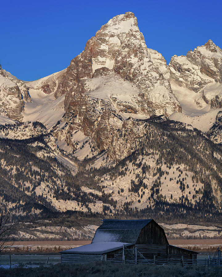 In the shadows of Grand Teton Photograph by Murray Rudd