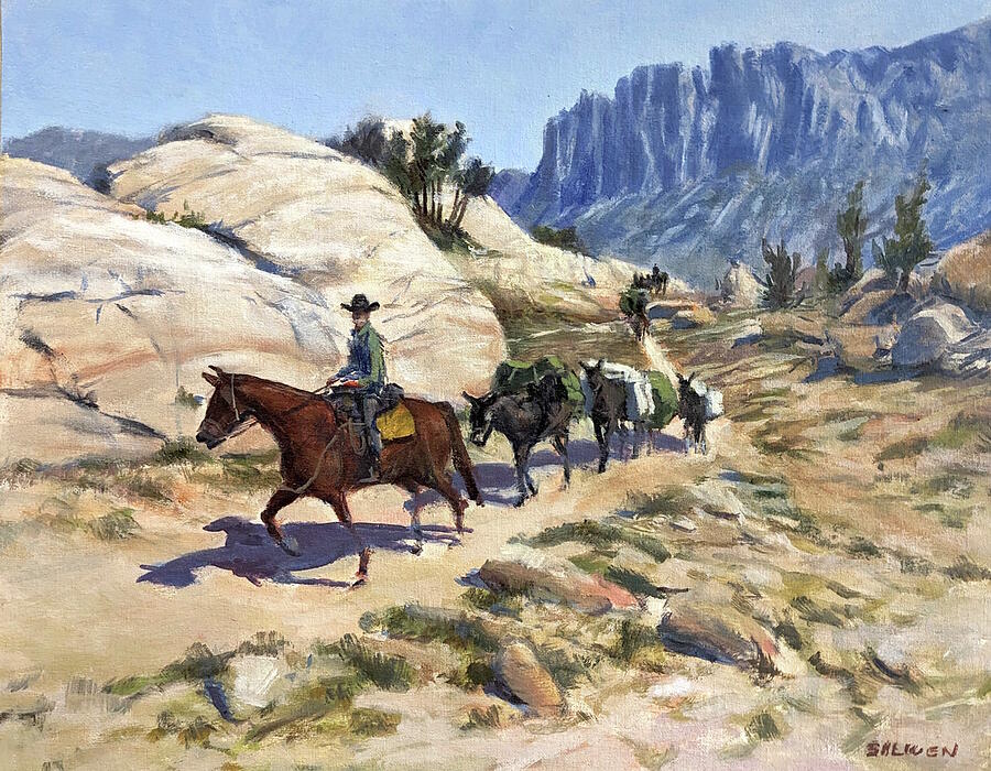In the Sierra Nevada Painting by Peter Salwen