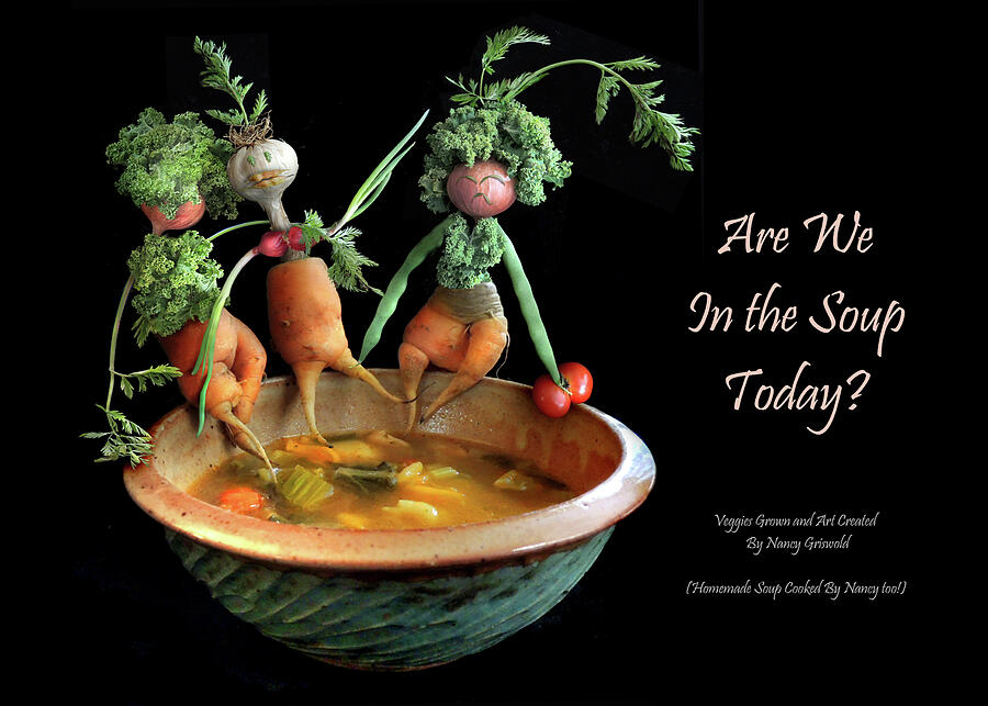 Vegetable Photograph - In The Soup by Nancy Griswold
