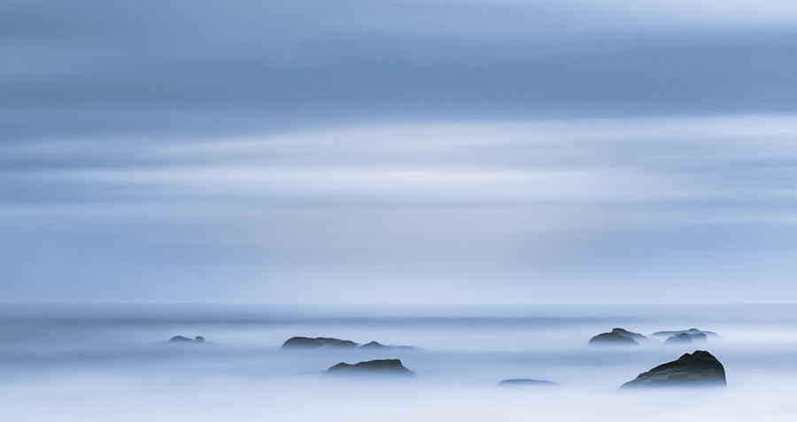 Nature Photograph - In the Waves and Mist by Don Schwartz