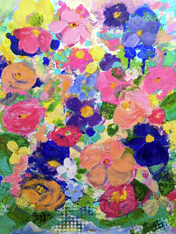 In The Wild Garden Painting by Haleh Mahbod