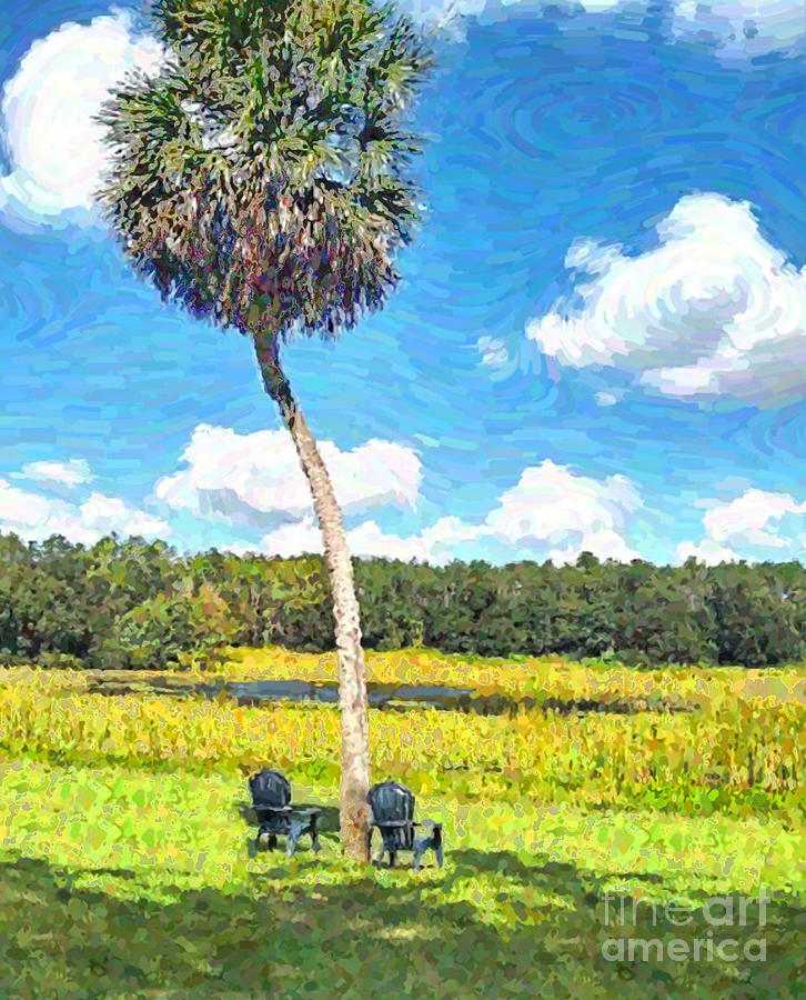 In the wind Painting by Follow Themoonart In the wind Painting by Follow Themoonart