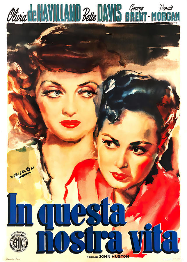 In This Our Life, 1942 - art by Angelo Cesselon Mixed Media by Movie World Posters
