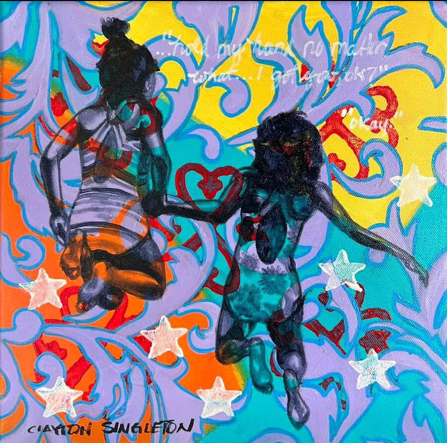 In this together Painting by Clayton Singleton In this together Painting by Clayton Singleton