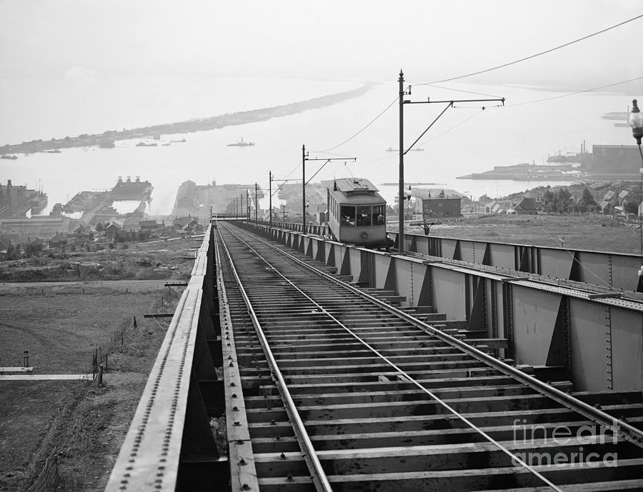 Duluths Incline Railway, c1904 Photograph by Granger
