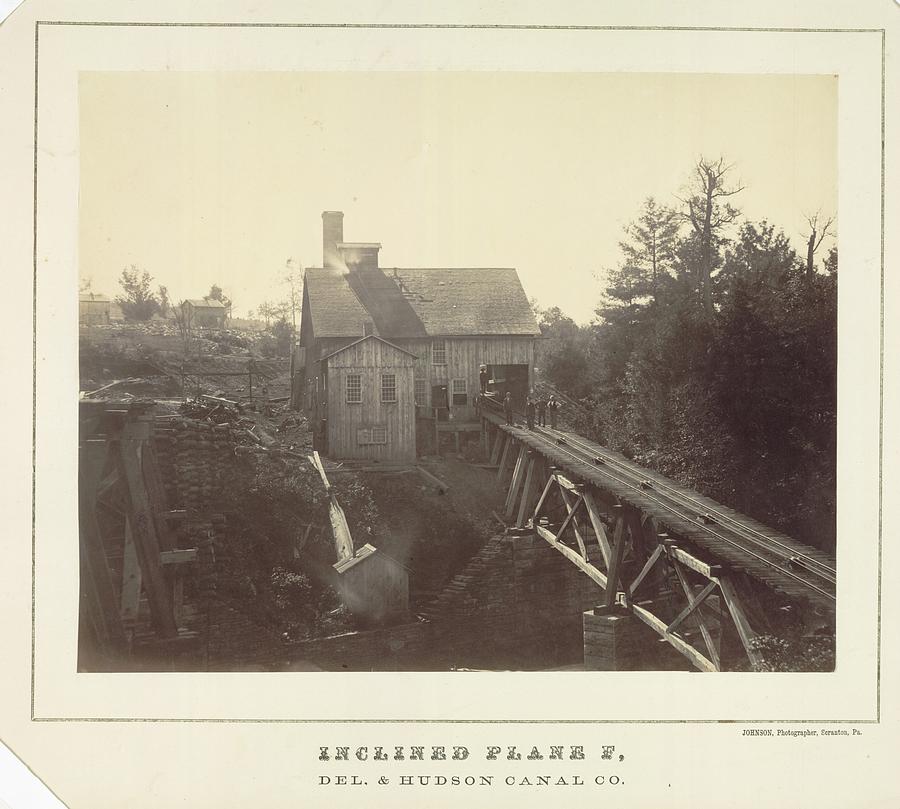 Inclined Plane F, Delaware and Hudson Canal Co. c. 1860 Thomas H. Johnson  Painting by MotionAge Designs