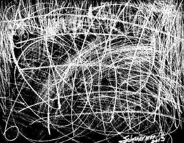 Incoherence 8 Drawing by Susan Schanerman