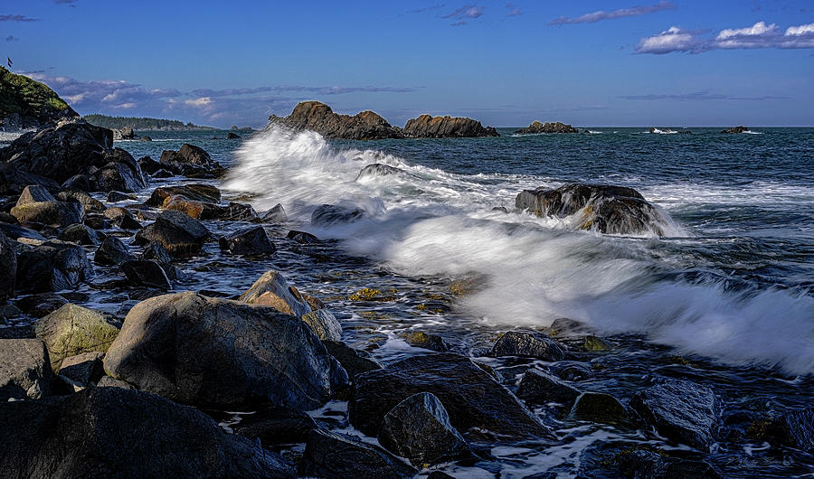 Incoming Surf At Quoddy Head State Park Photograph by Marty Saccone