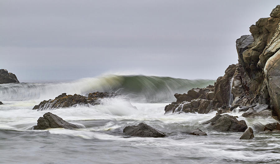 Incoming Wave Photograph by Roger Mullenhour