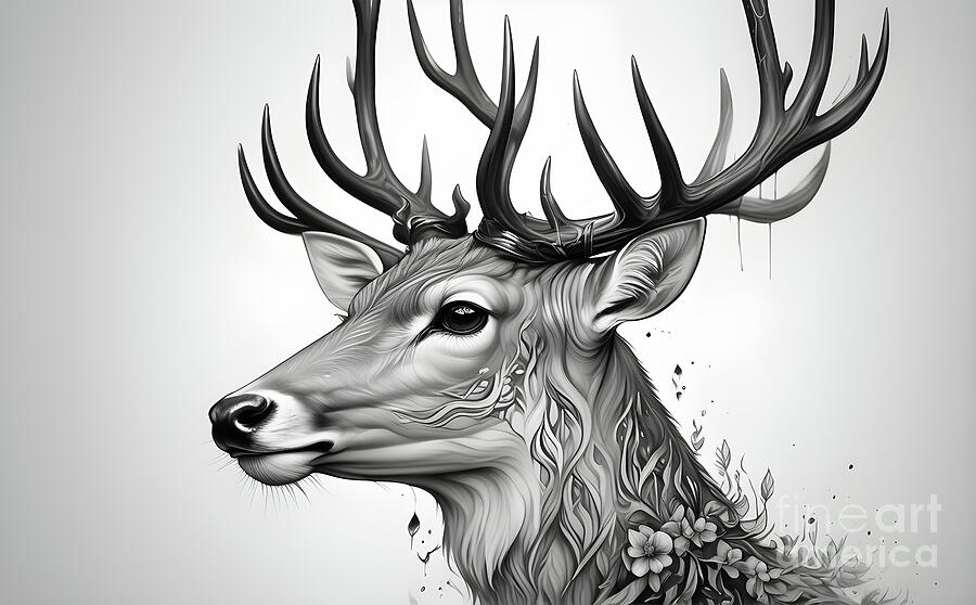 Animal Digital Art - Indeering design by Sen Tinel