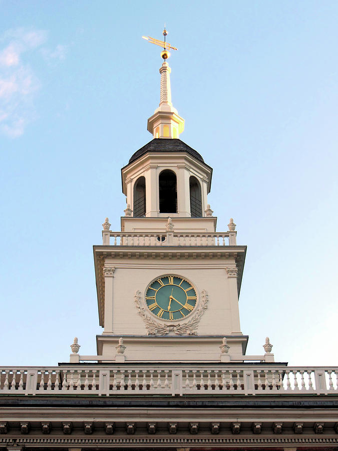 Independence Hall Clock Tower Photograph
