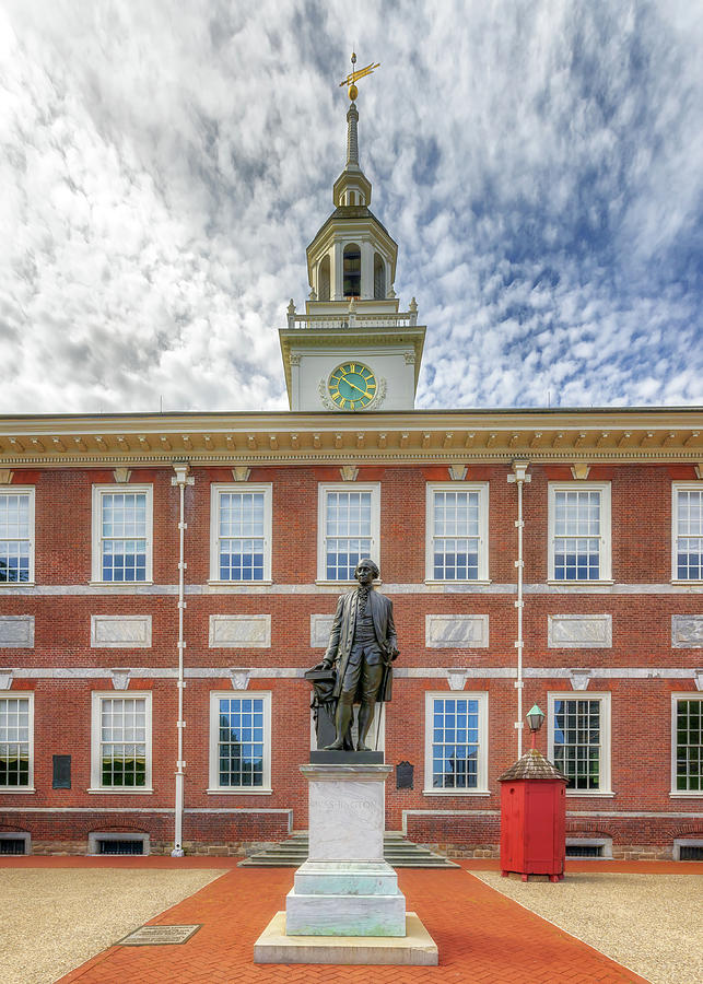 Independence Hall - George Washington Photograph by Susan Rissi Tregoning