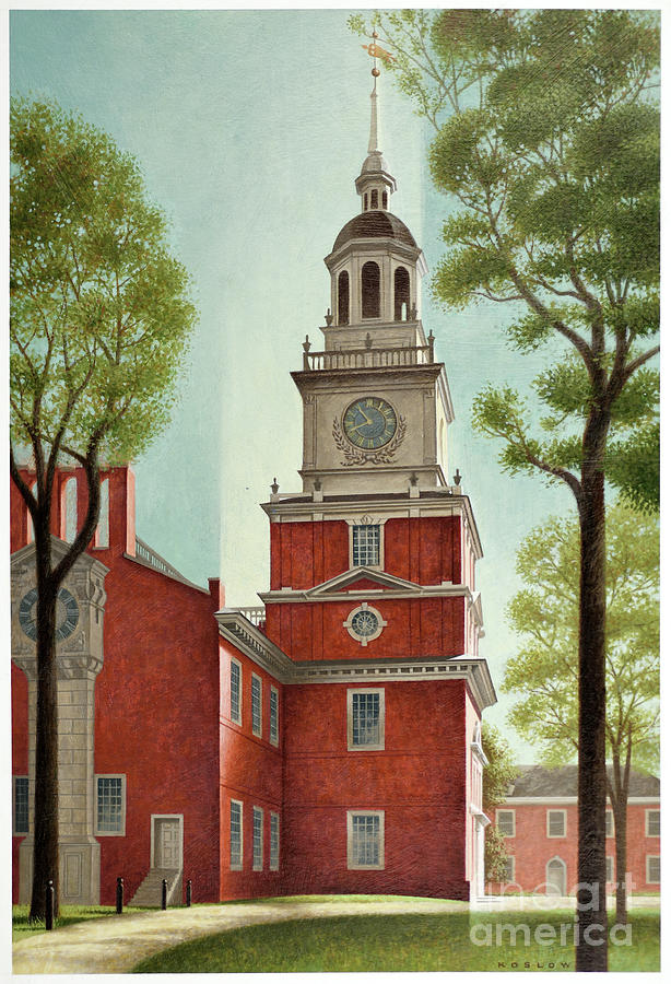 Independence Hall Painting by Howard Koslow