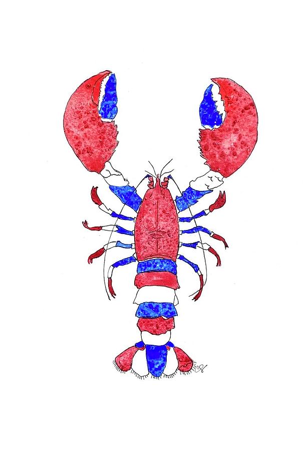 Independent Lobster Painting by Cynthia Shorris | Fine Art America