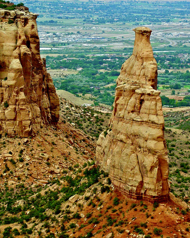 Independence Monument In Colorado National Monument, Grand Junction 