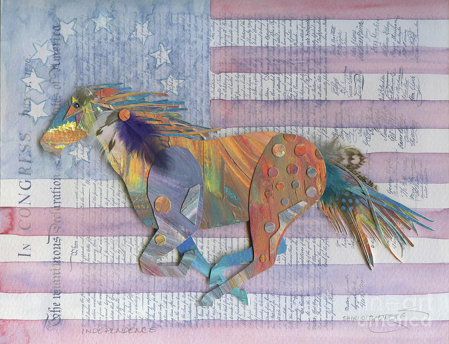 Independence Mixed Media by Shirley Robinett