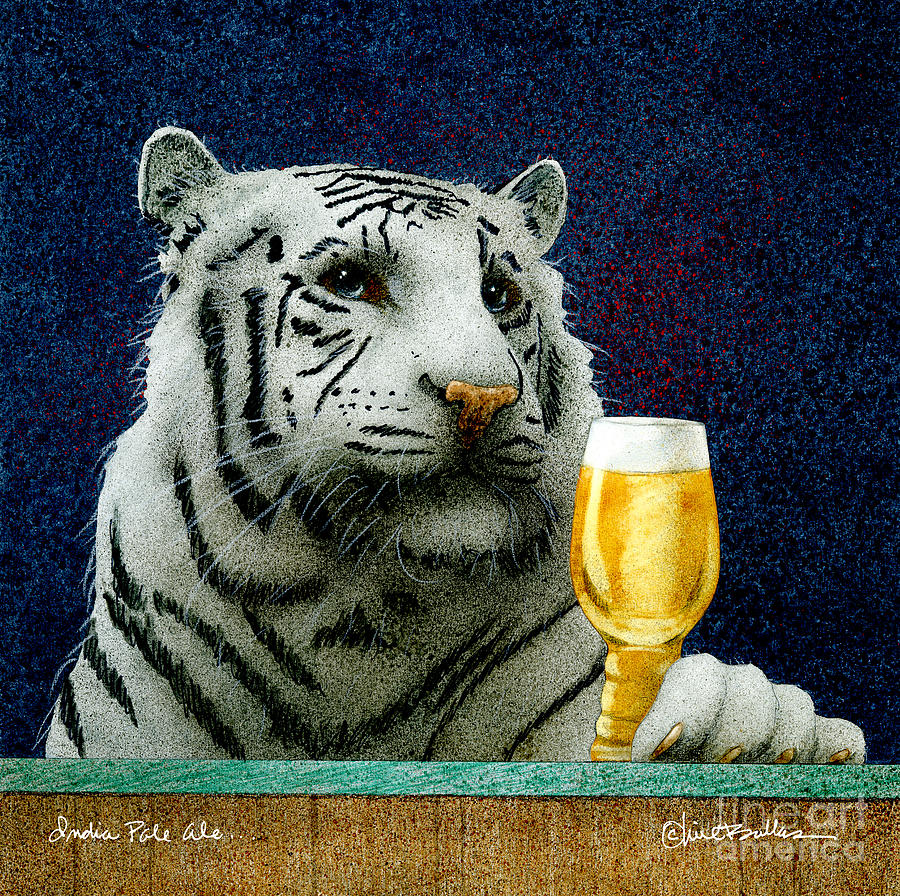 India pale ale... Painting by Will Bullas