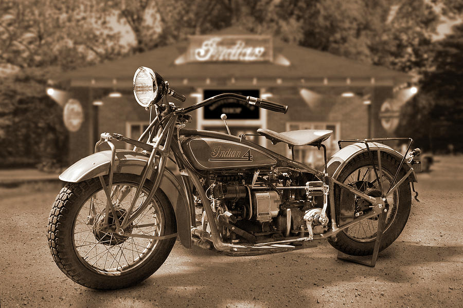 Indian 4 Outside of Reds Photograph by Mike McGlothlen