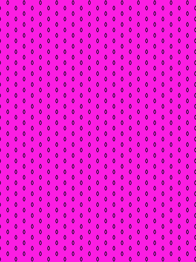 Indian Block Print Pattern in magenta Painting by Nikita Coulombe