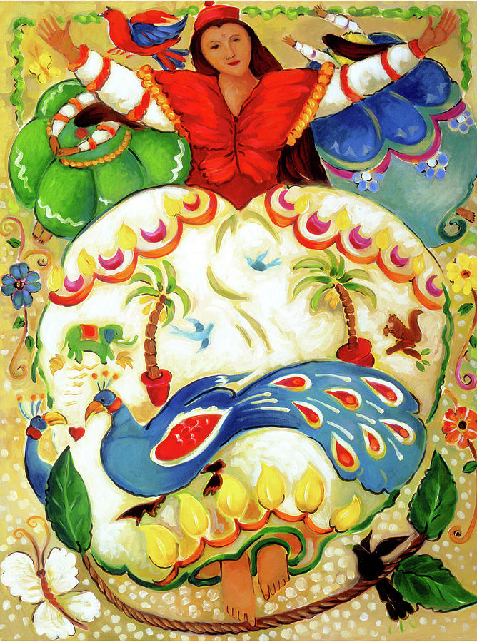 Indian Butterfly Painting by Linda Carter Holman