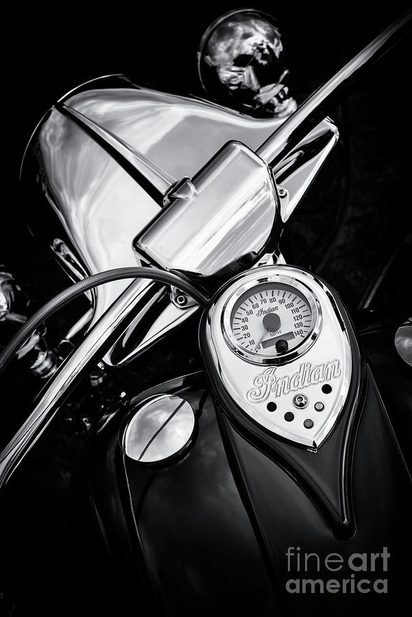 Indian Chief Centennial Speedometer  Photograph by Tim Gainey