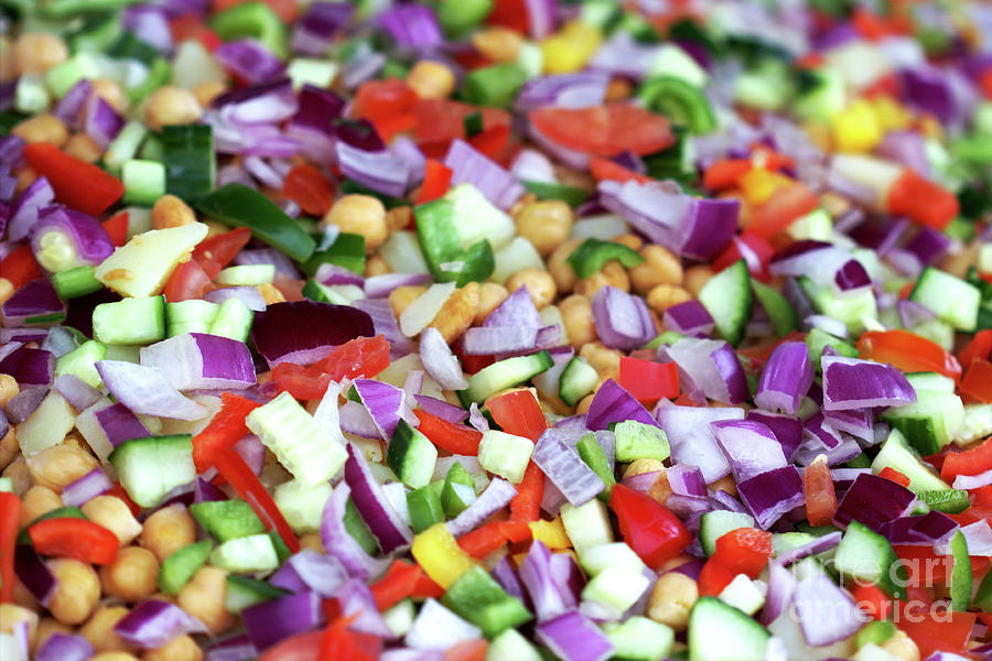 Indian Chopped Salad Photograph