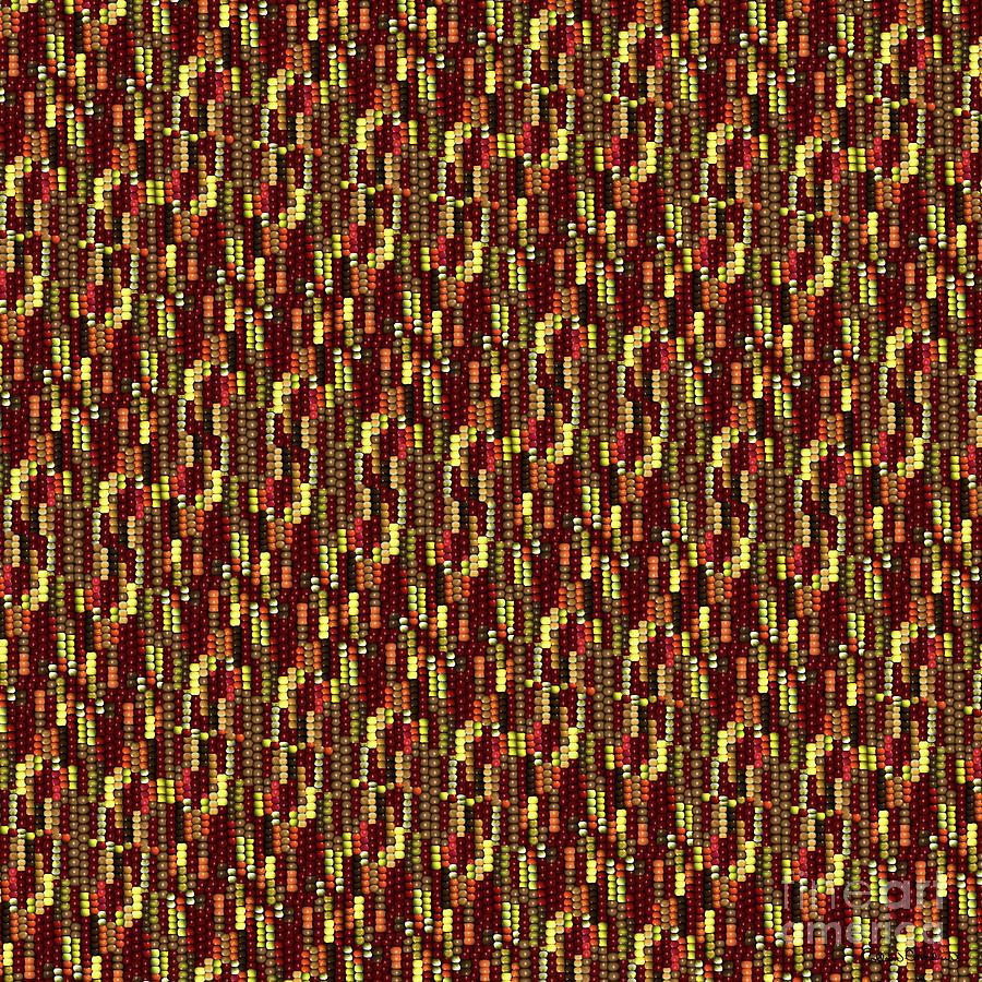 Indian Corn Pattern for Autumn Digital Art by Colleen Cornelius