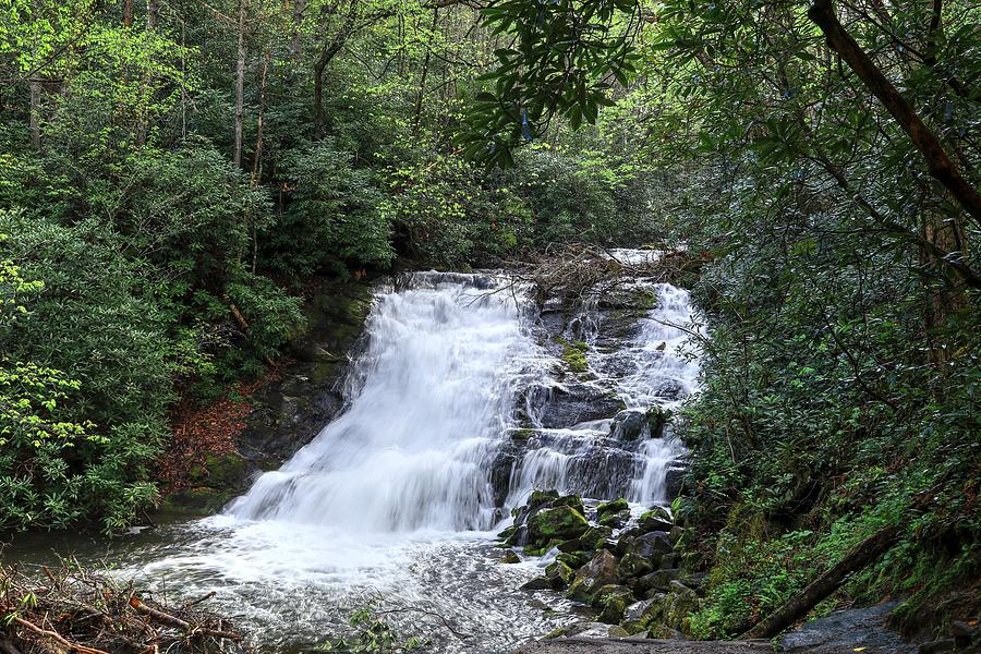Indian Creek Falls After Heavy Rains Photograph by Carol Montoya Fine