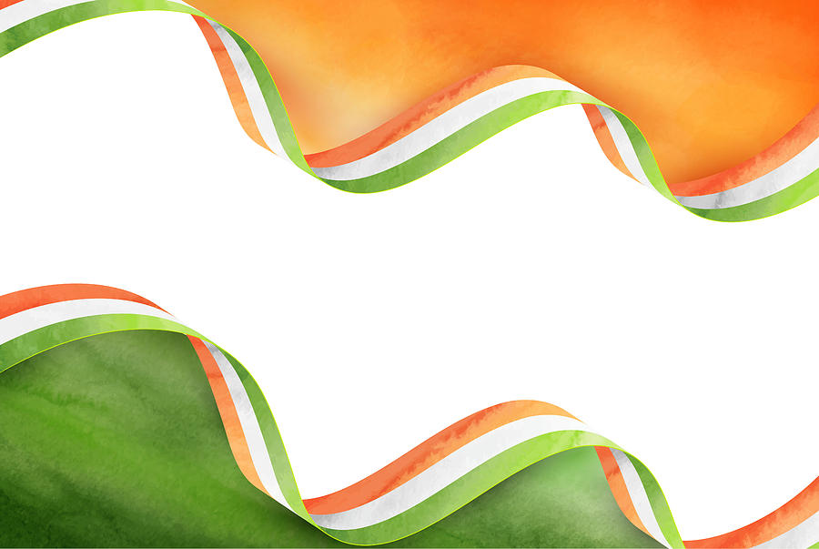 Indian flag - Waves Digital Art by Rameshsingh Rajput - Fine Art America