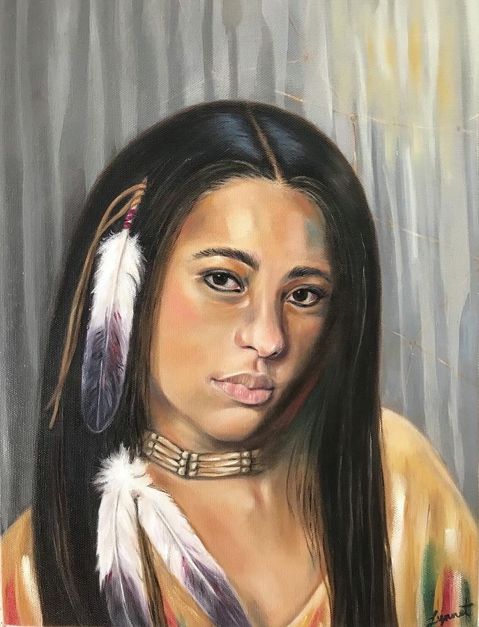 Native Indian Painting by Lynnet Gonzalez | Fine Art America