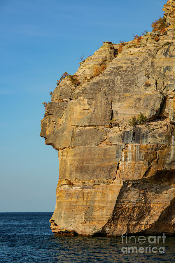 Indian Head Rock at National Pictured Rocks Lakeshore One Photograph by Bob Phillips