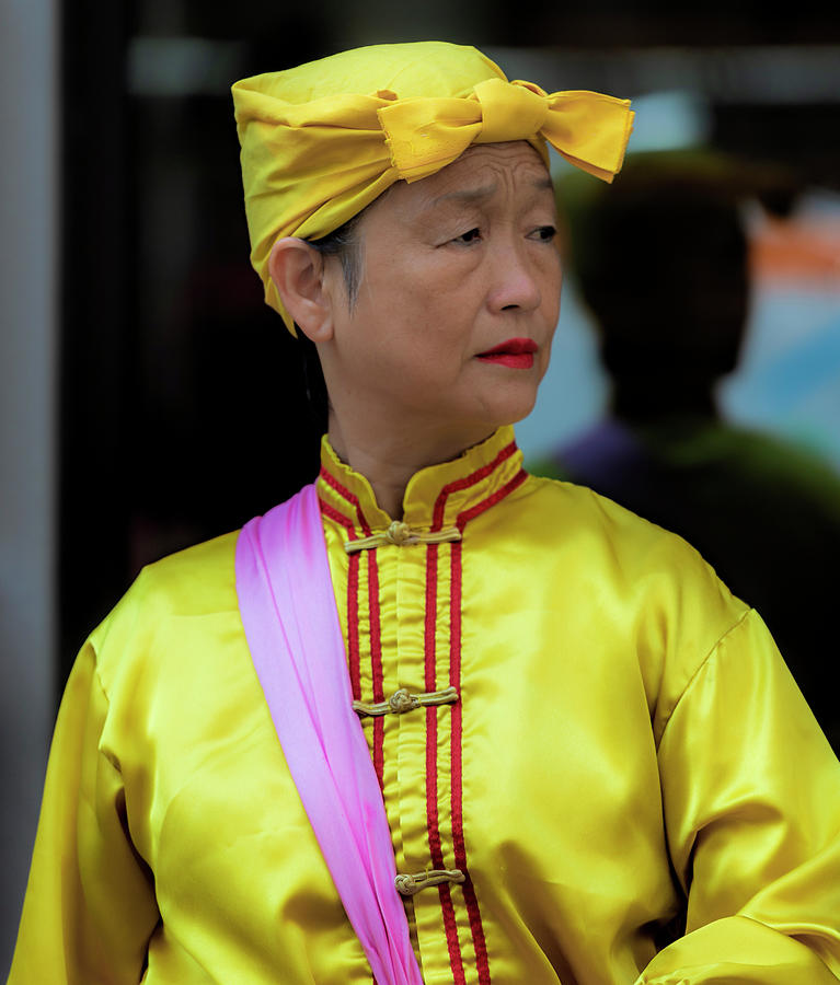 Indian Independence Day NYC 2023 _ Falun Dafa Marcher Photograph by Robert Ullmann
